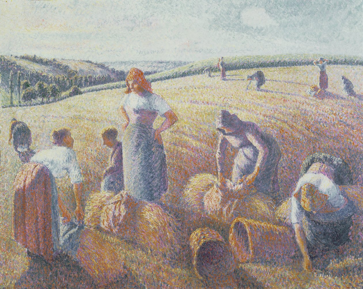 The Gleaners, 1889 od Camille Jacob Pissarro