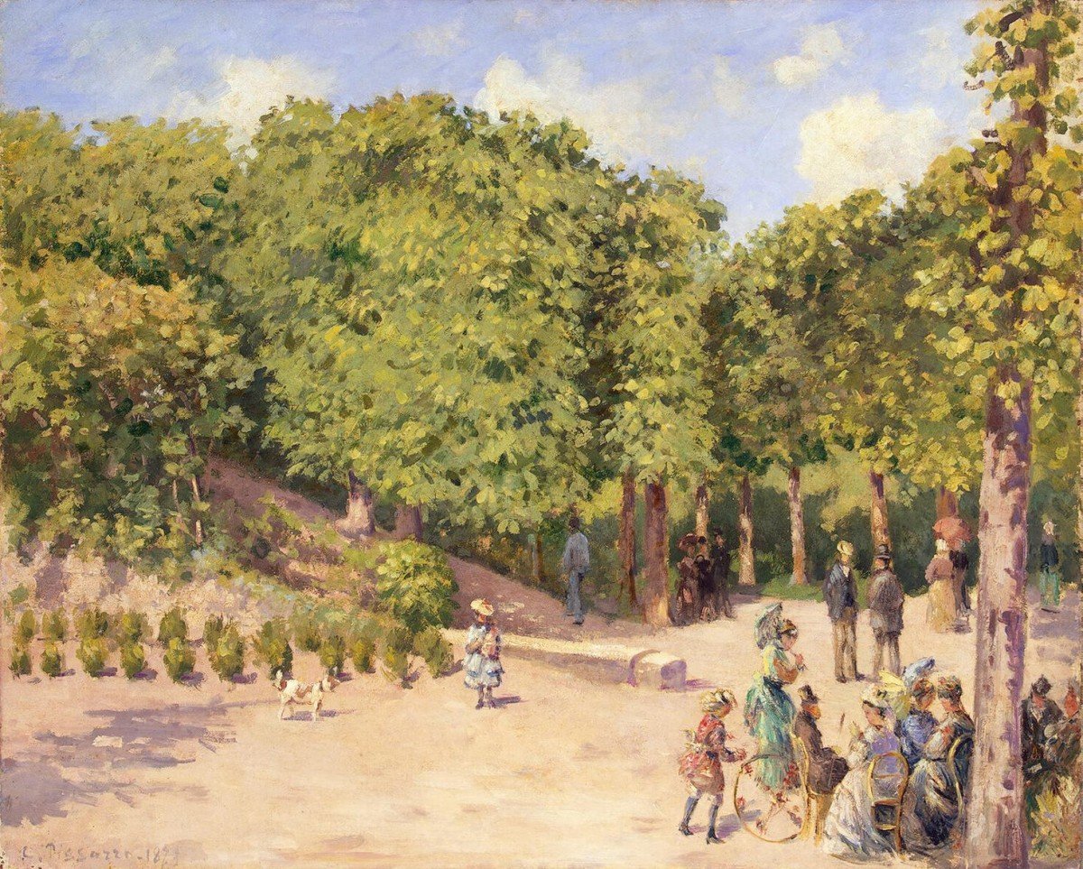 Městský park v Pontoise od Camille Jacob Pissarro