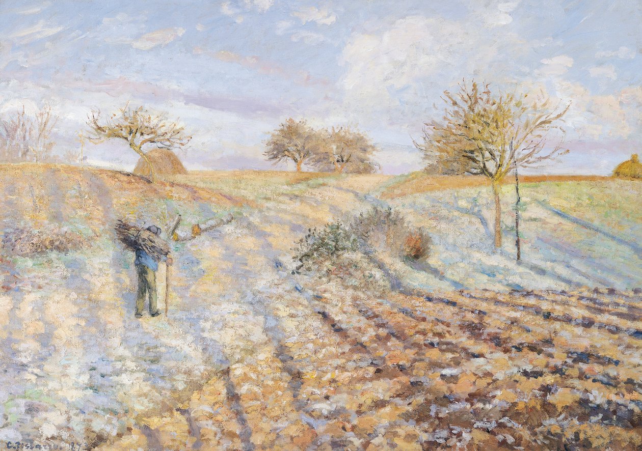 Bílý mráz, 1873 od Camille Jacob Pissarro