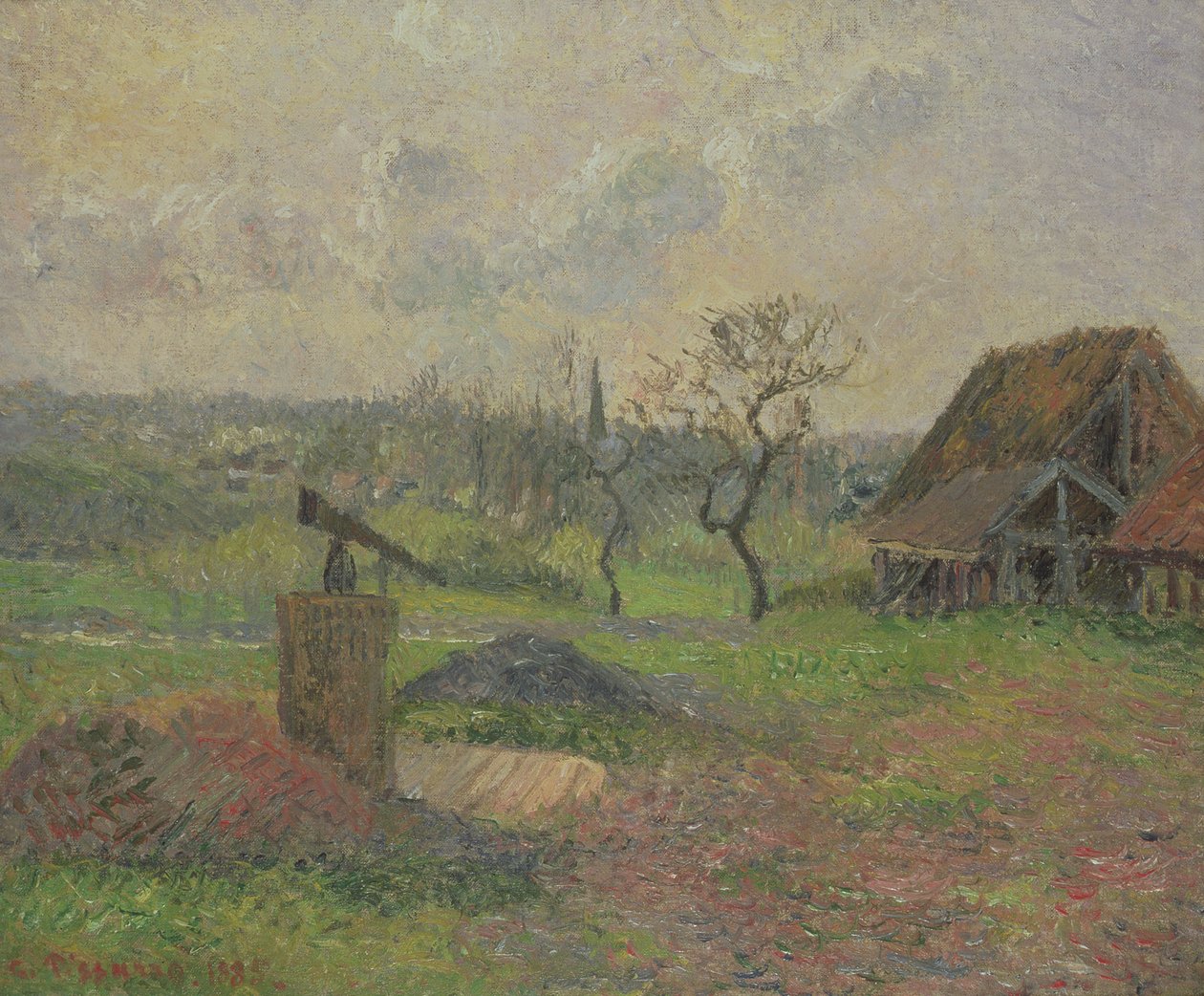 A Brick-Works Eragny, 1885 od Camille Jacob Pissarro