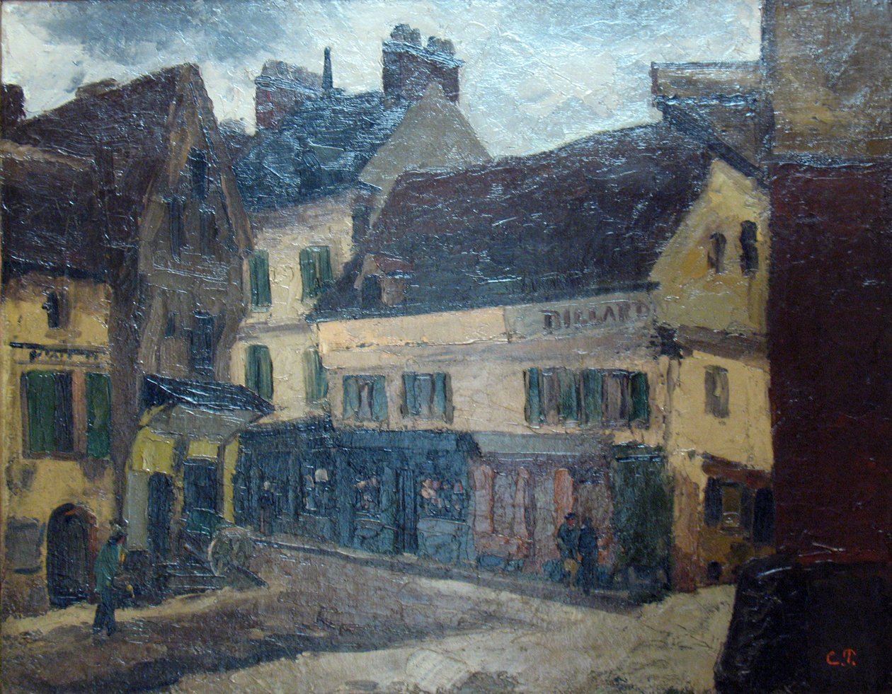 Náměstí v La Roche-Guyon od Camille Jacob Pissarro