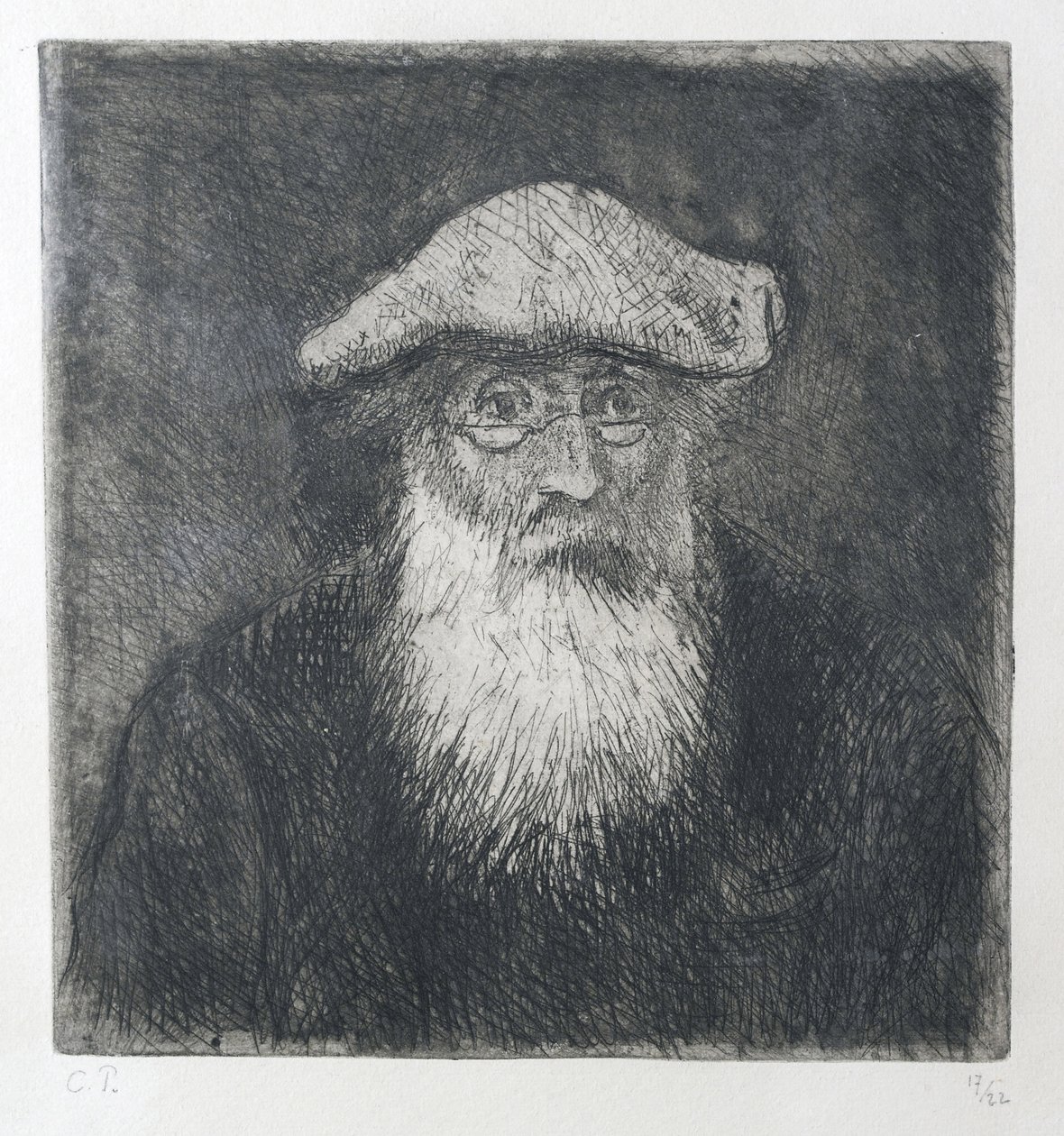 Camille Pissarro, autor, asi 1890 (lept a akvatinta na zinku) od Camille Jacob Pissarro