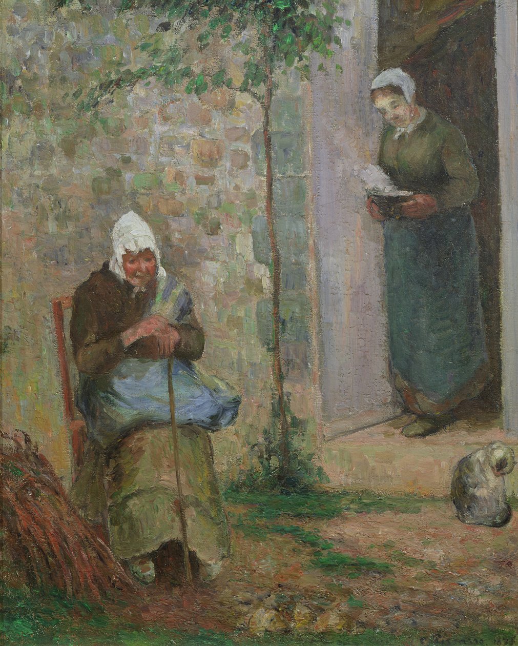 Charita, 1876 od Camille Jacob Pissarro