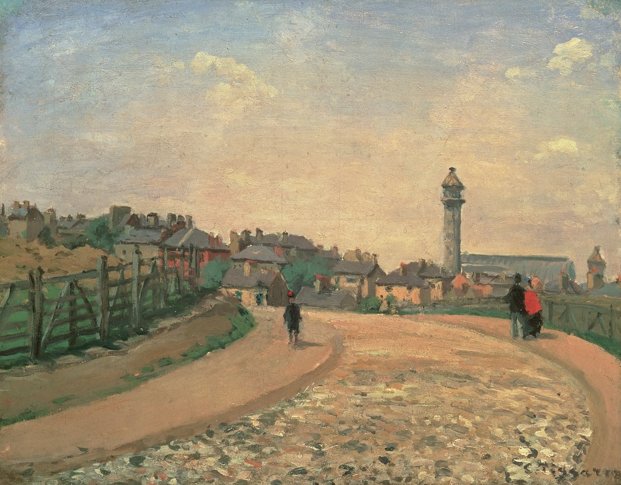 Crystal Palace, Horní Norwood od Camille Jacob Pissarro
