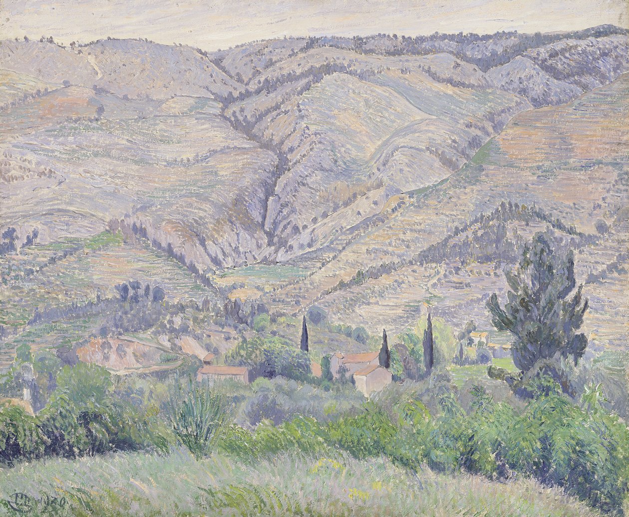 Le Ragas, poblíž Toulonu, kolem roku 1930 od Camille Jacob Pissarro