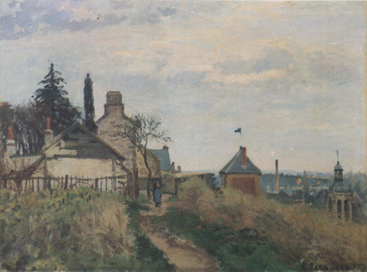 Justiční palác, Pontoise od Camille Jacob Pissarro