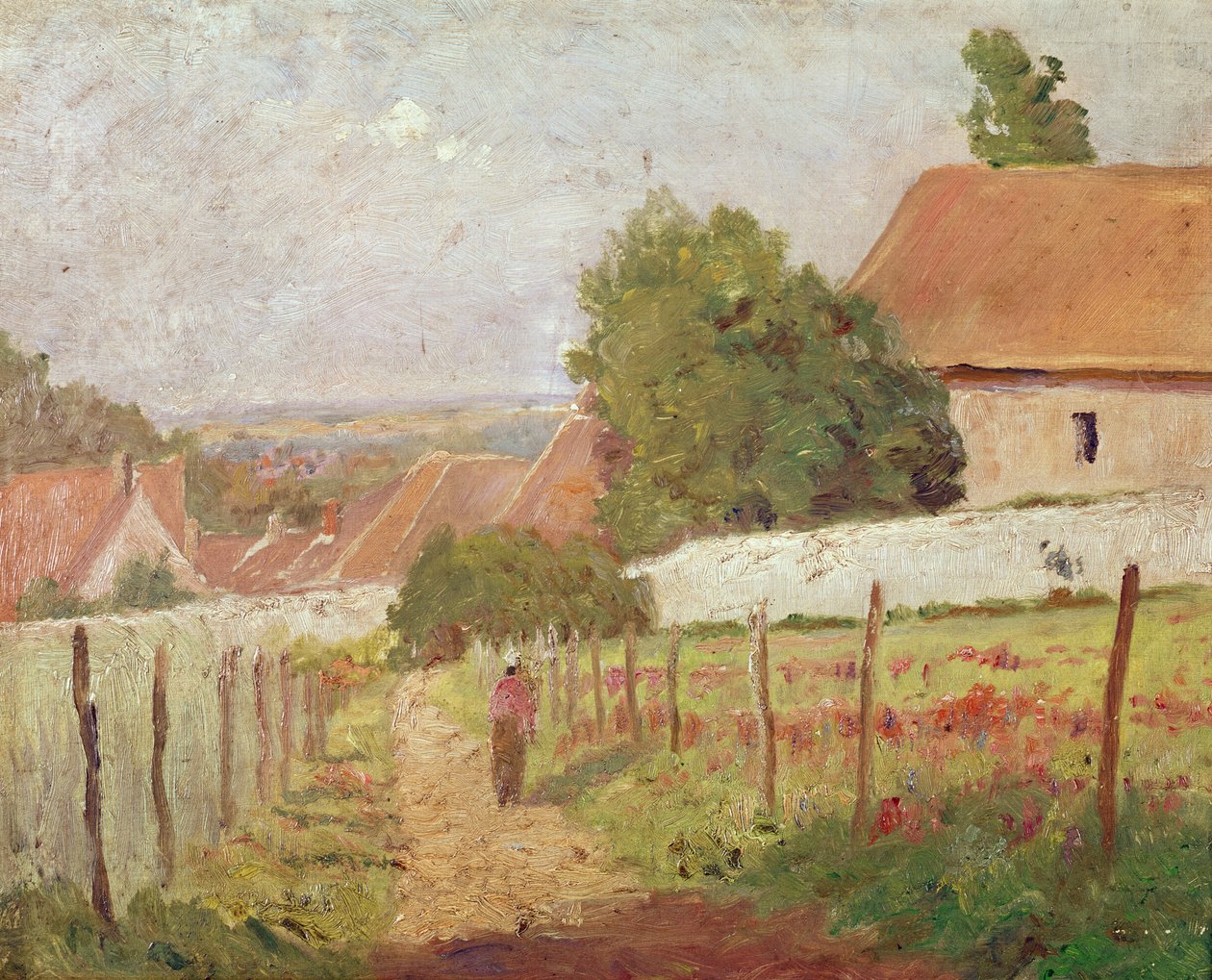 Krajina Ile de France od Camille Jacob Pissarro