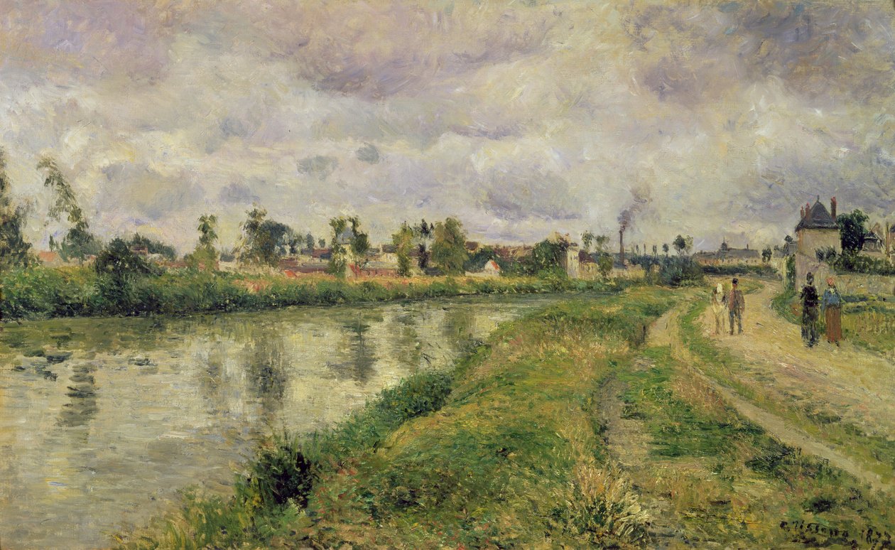 Říční scéna, 1873 od Camille Jacob Pissarro