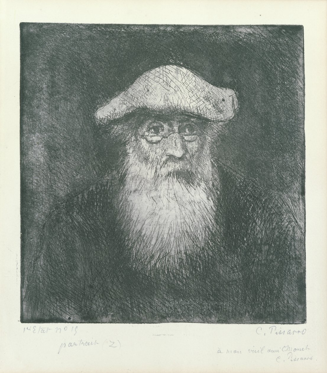 Autoportrét od Camille Jacob Pissarro