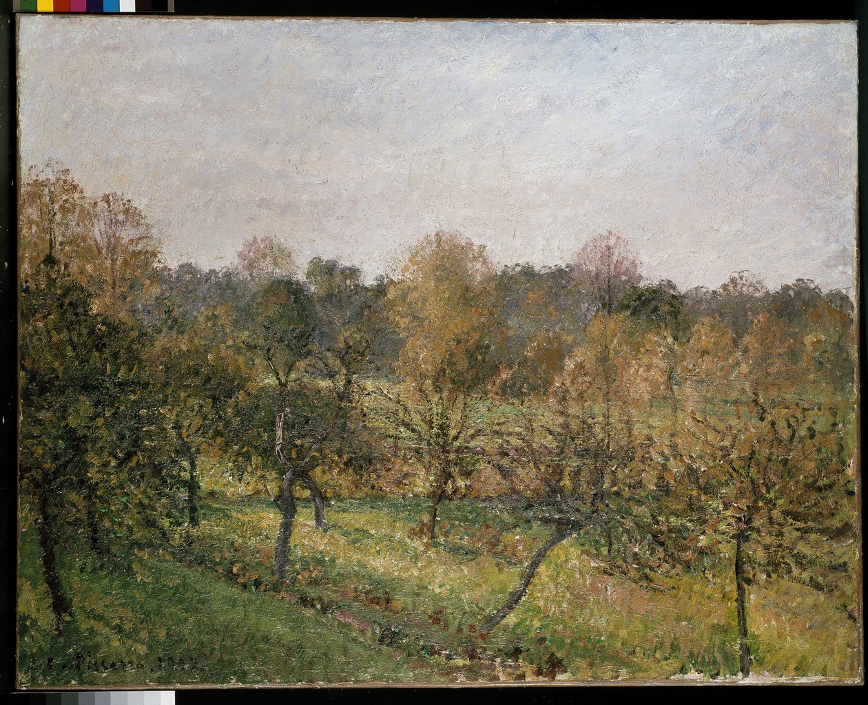 Západ slunce v Eragny, 1902 od Camille Jacob Pissarro