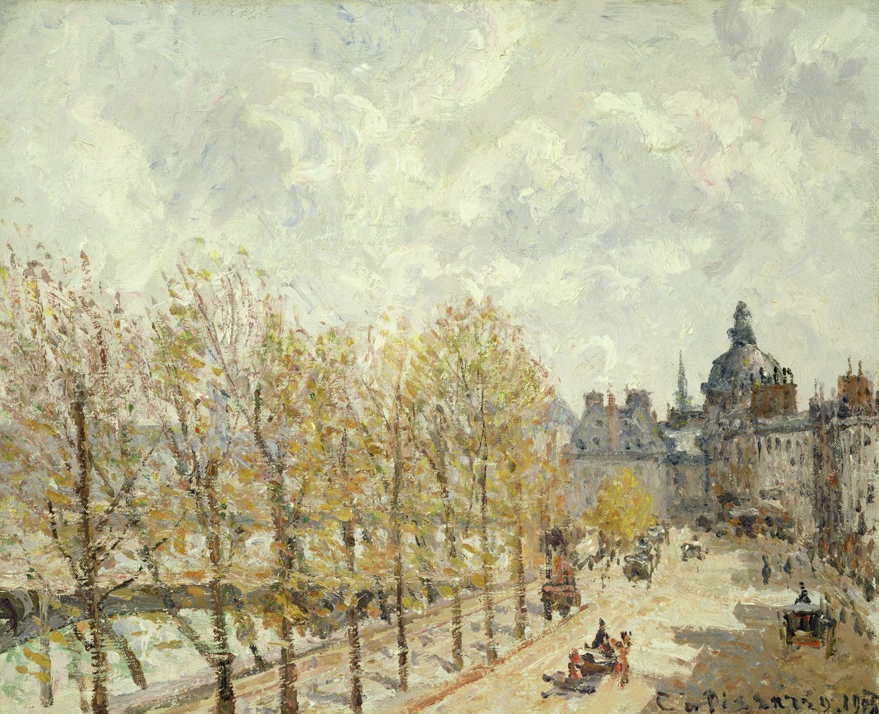 Malaquais Quay v dopoledních hodinách, slunečné počasí, 1903 od Camille Jacob Pissarro