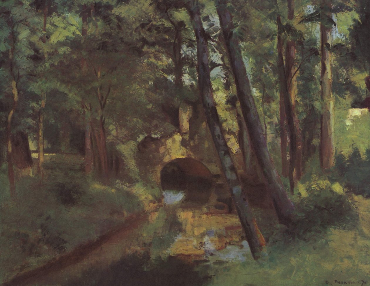 Malý most, Pontoise od Camille Jacob Pissarro