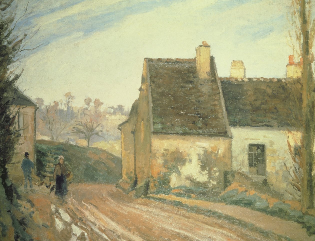 Chata Tumbledown u Osny, 1872 od Camille Jacob Pissarro