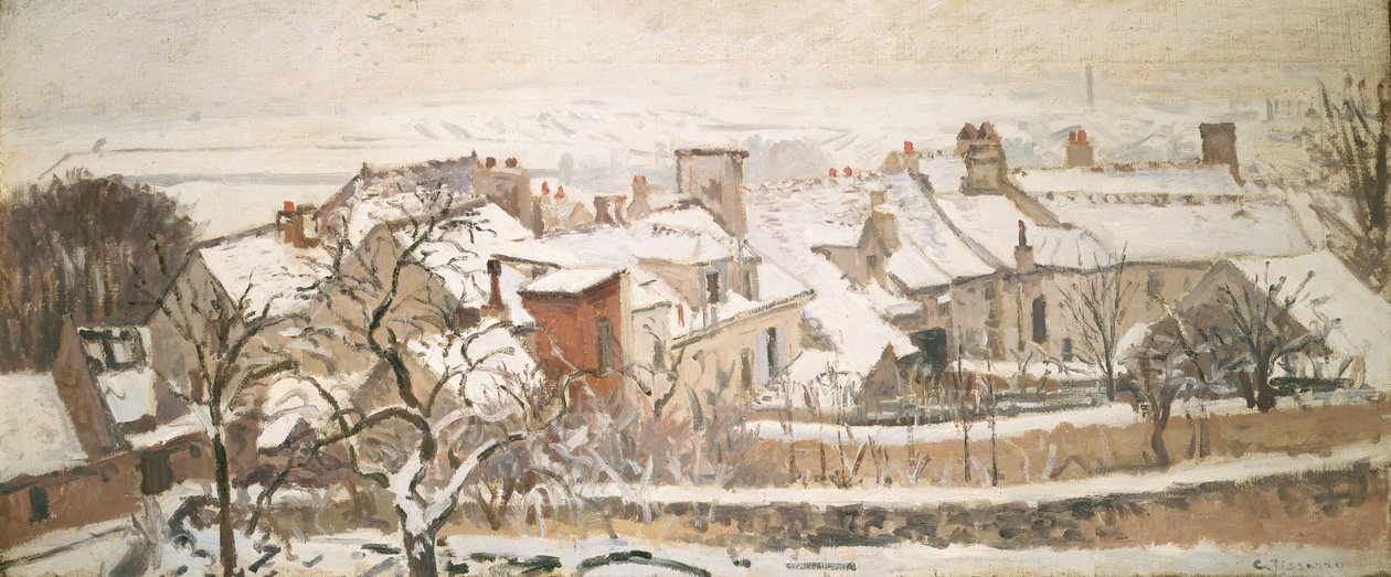Zima, 1872 od Camille Jacob Pissarro