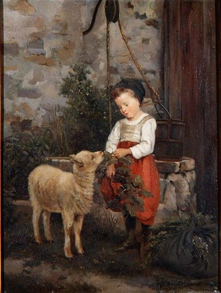 Pet Lamb od Camille Leopold Cabaillot Lasalle