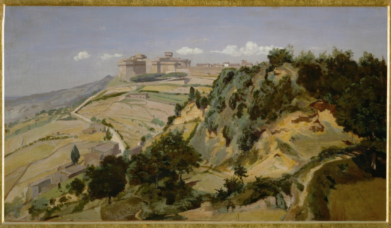 Citadela ve Volterře od Jean Baptiste Camille Corot