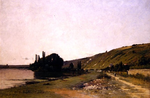 Pohled na Seinu ve Vetheuil (olej na plátně) od Camille Emile Dufour