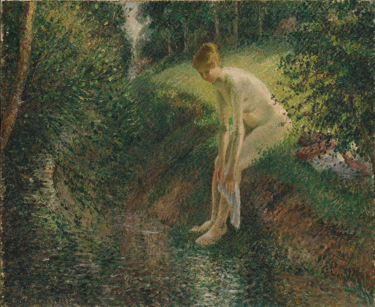 Bather in the Woods, 1895 od Camille Jacob Pissarro