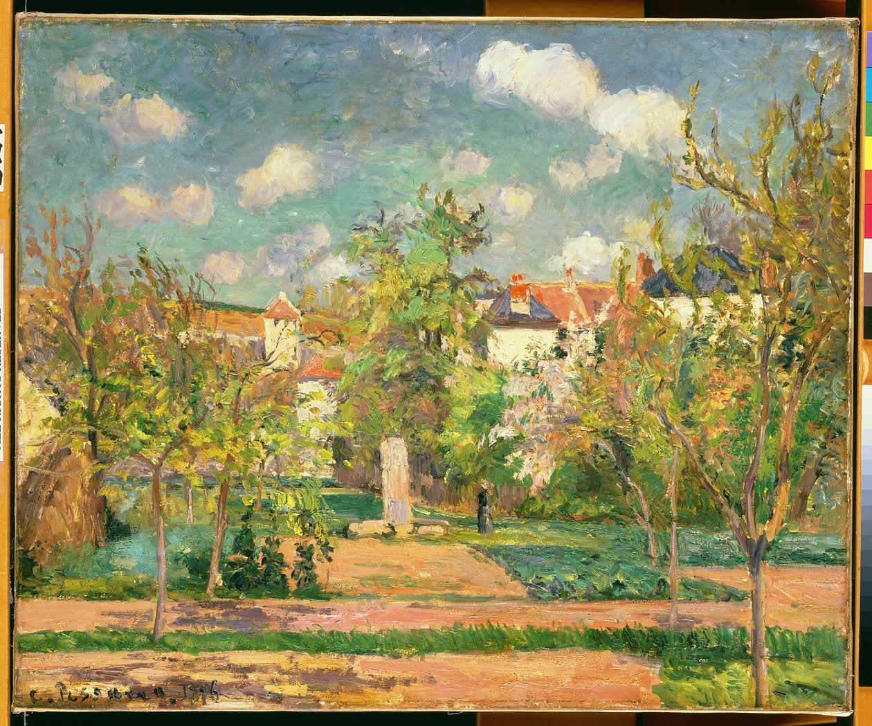 Zahrada, kolem roku 1876 od Camille Jacob Pissarro