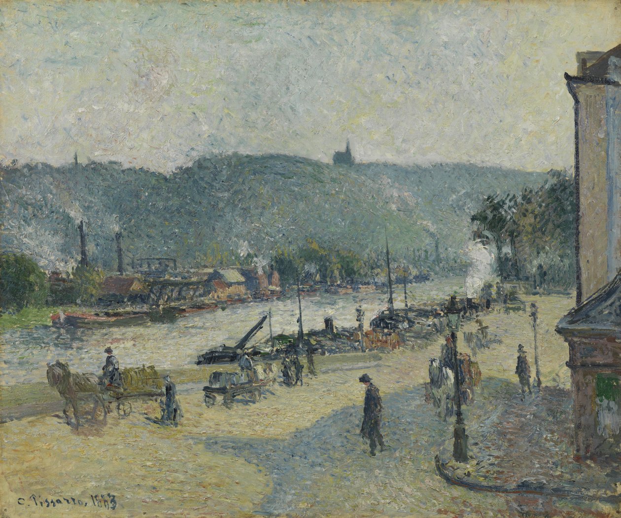 Lafayette Place, Rouen, 1883 od Camille Jacob Pissarro