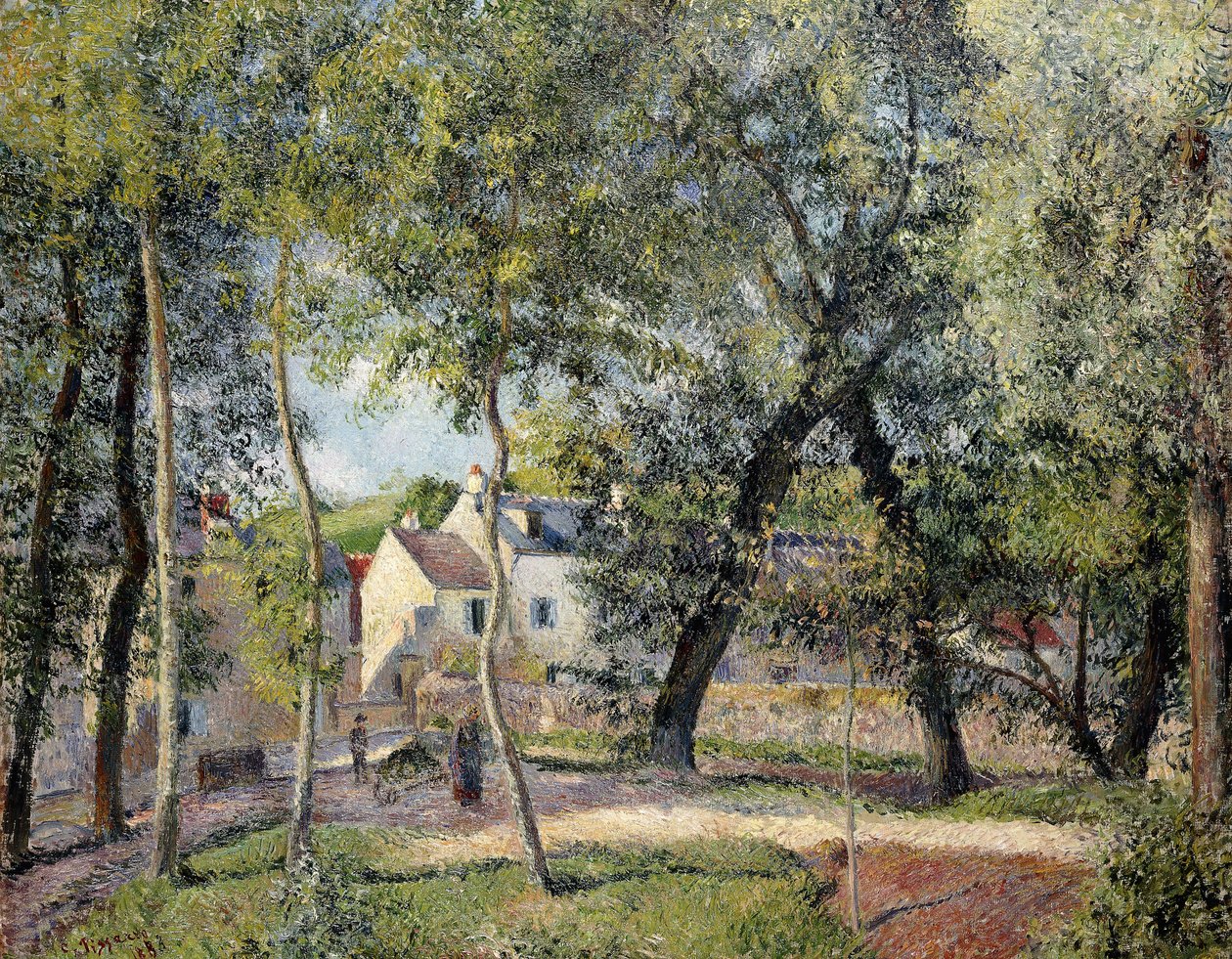 Krajina u Osného u Pítka, 1883 od Camille Jacob Pissarro