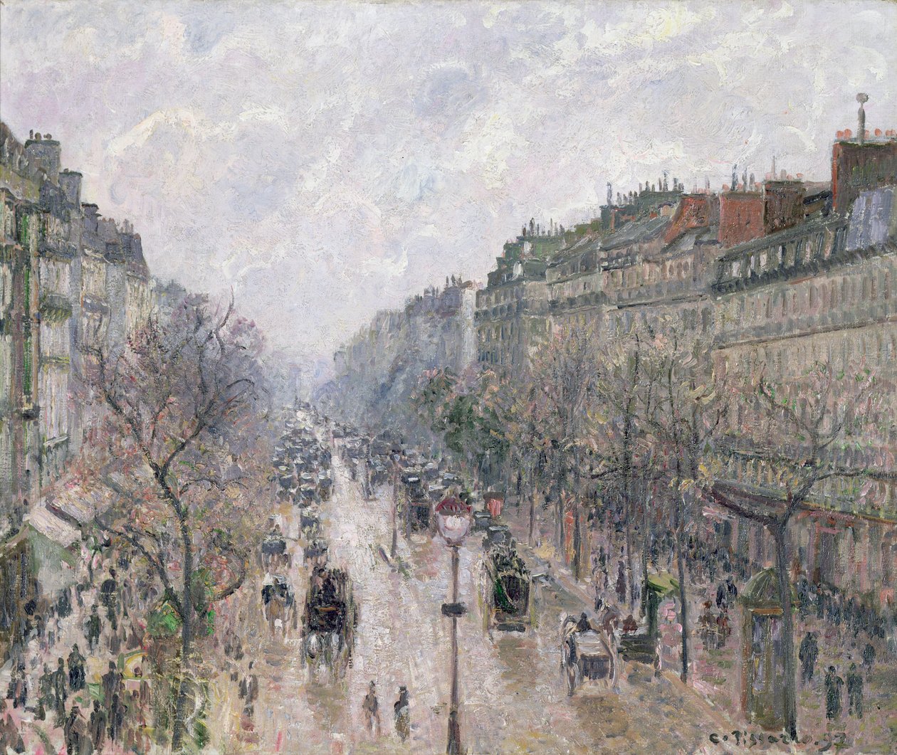 Boulevard Montmartre od Camille Jacob Pissarro