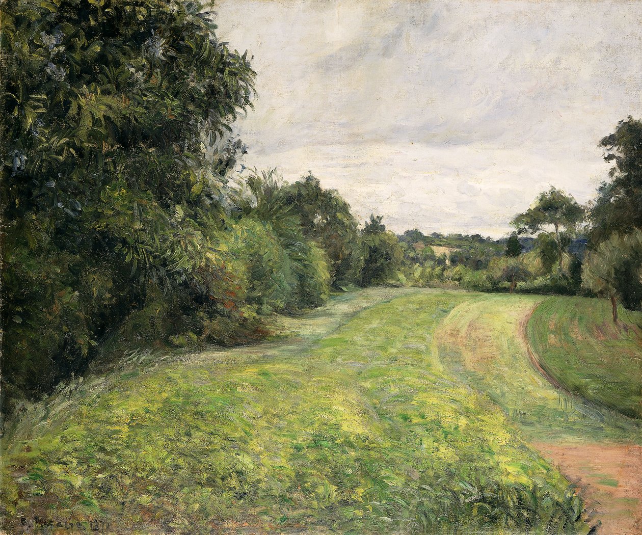 The Bottom of St, 1876 od Camille Jacob Pissarro