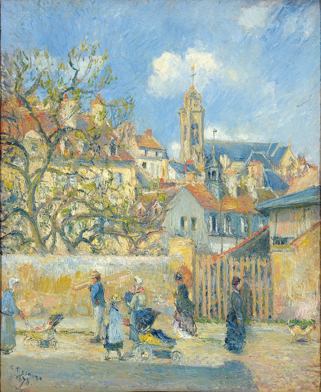 Cart Park, Pontoise, 1878 od Camille Jacob Pissarro