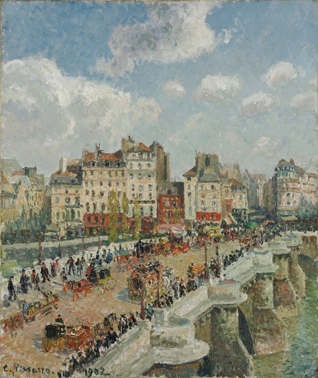 Nový most, 1902 od Camille Jacob Pissarro