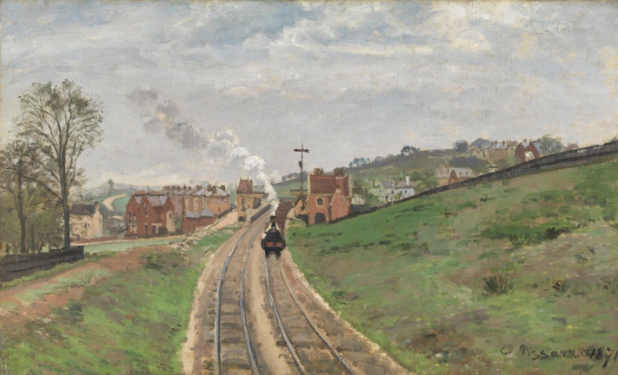 Stanice Lordship Lane, Dulwich, 1871 od Camille Jacob Pissarro