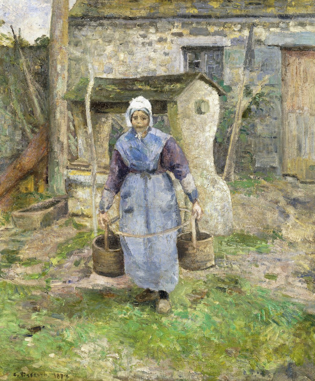 matka Presle, Montfoucault; Matka Presle, Montfoucault, 1874 od Camille Jacob Pissarro