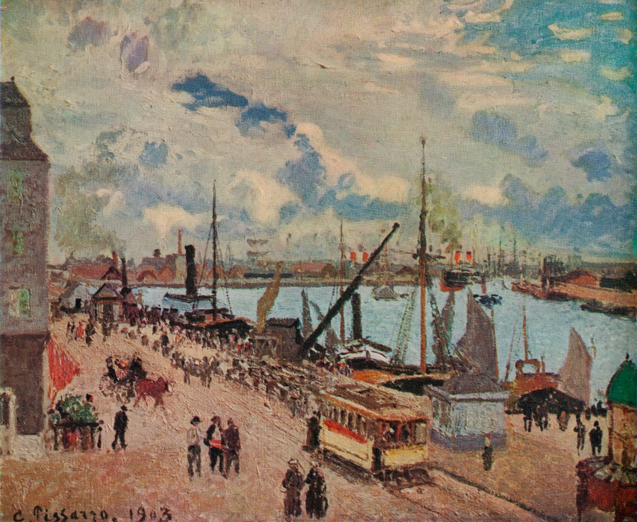 Vnější přístav Le Havre, 1903 od Camille Jacob Pissarro