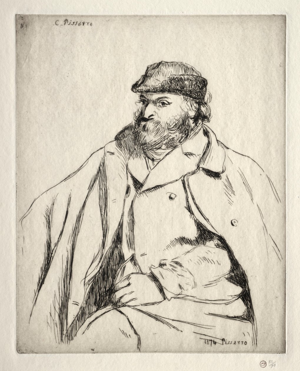 Paul Cézanne, 1874. od Camille Jacob Pissarro