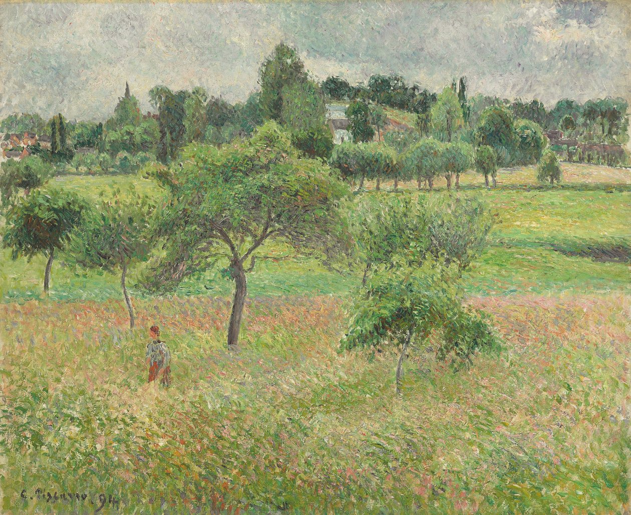 Jabloně v Eragny, 1894 od Camille Jacob Pissarro