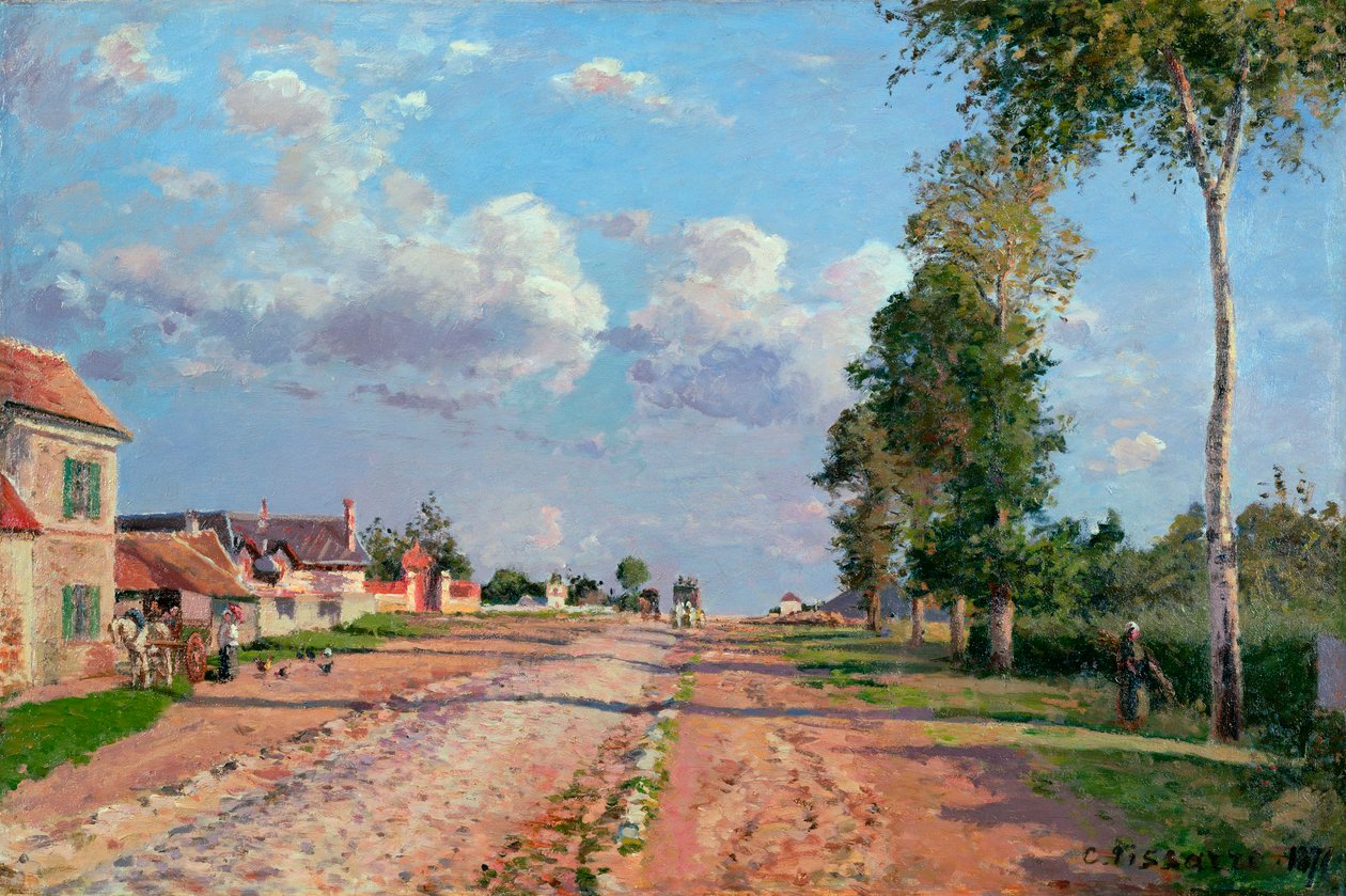 Cesta do Versailles, Rocquencourt, 1871 od Camille Jacob Pissarro