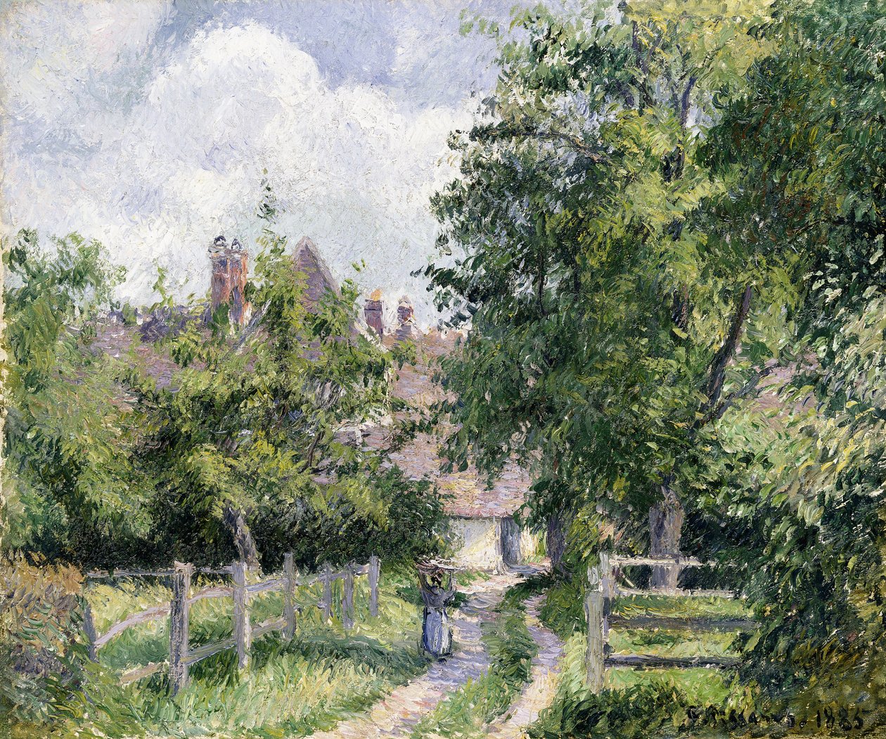 Saint-Martin, poblíž Gisors, 1885 od Camille Jacob Pissarro