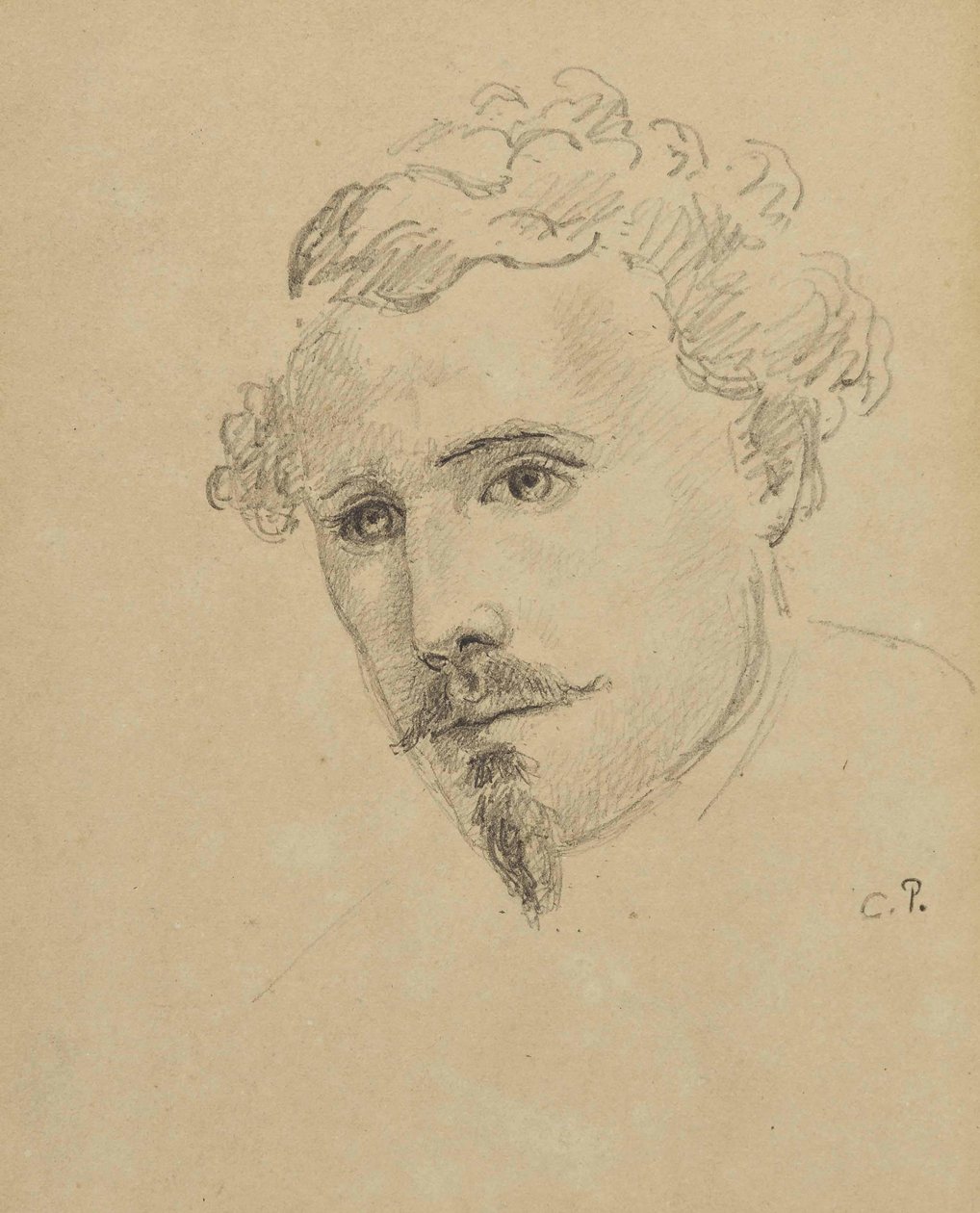 Autoportrét, c. 1853. od Camille Jacob Pissarro