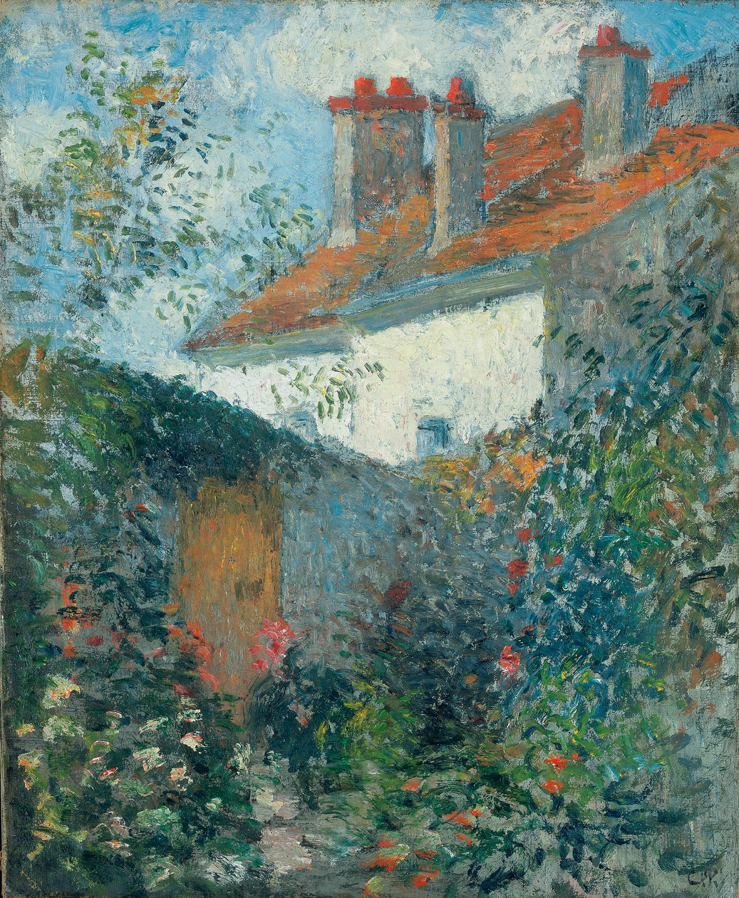 Studium na Pontoise, kolem roku 1878 od Camille Jacob Pissarro