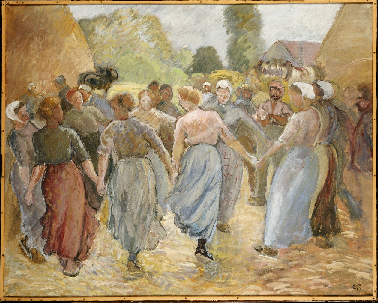 Kruh, kolem roku 1884 od Camille Jacob Pissarro