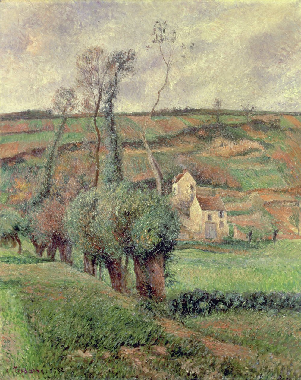 Cote de Chou v Pontoise, 1882 od Camille Jacob Pissarro