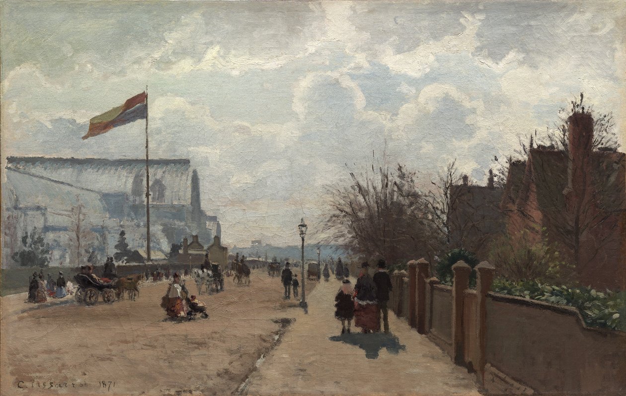 Křišťálový palác, 1871 od Camille Jacob Pissarro