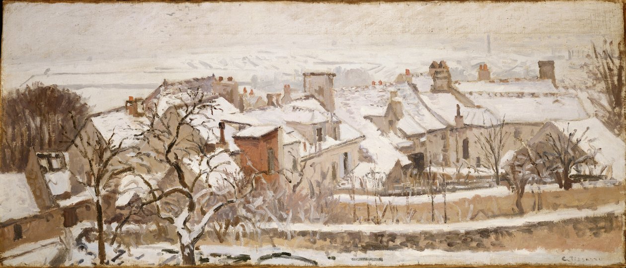 Čtvero ročních období: Zima, 1872 od Camille Jacob Pissarro