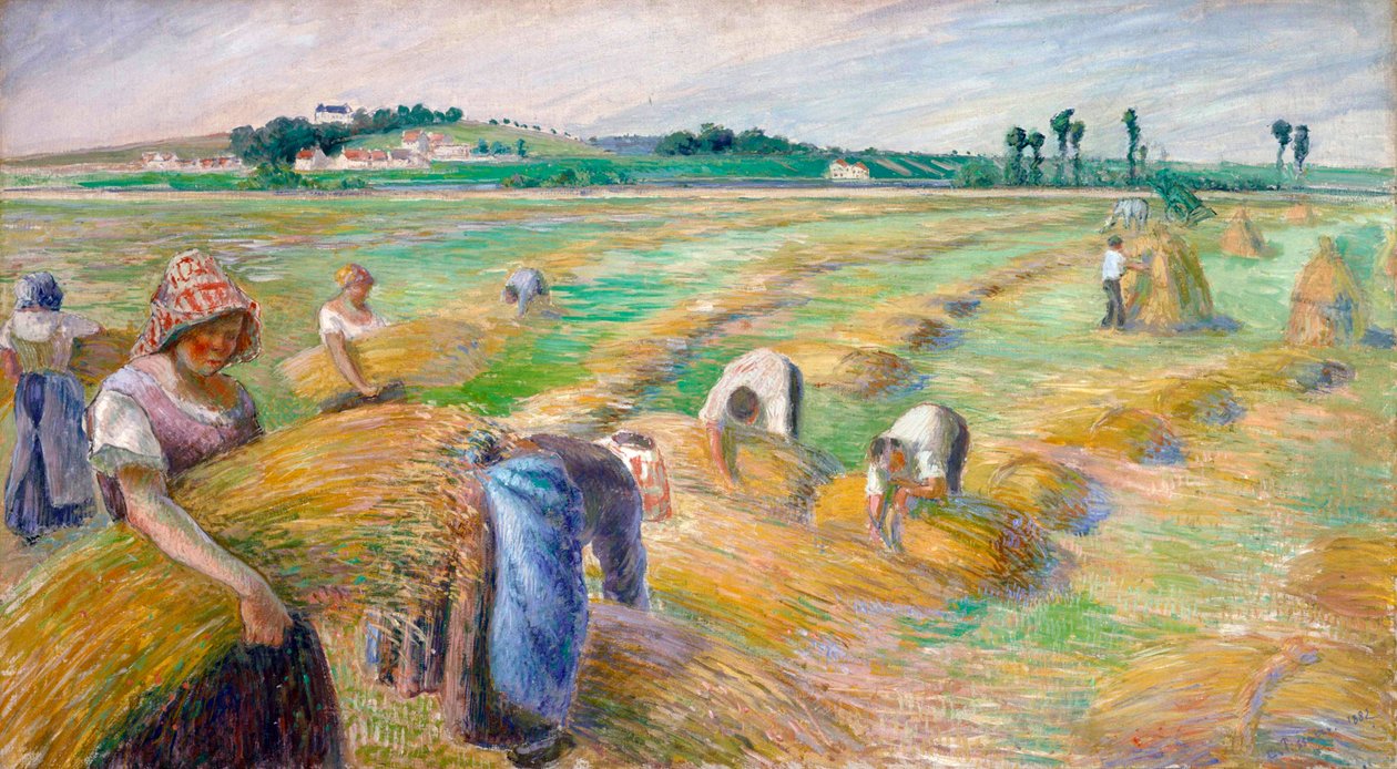 Sklizeň, 1882 od Camille Jacob Pissarro