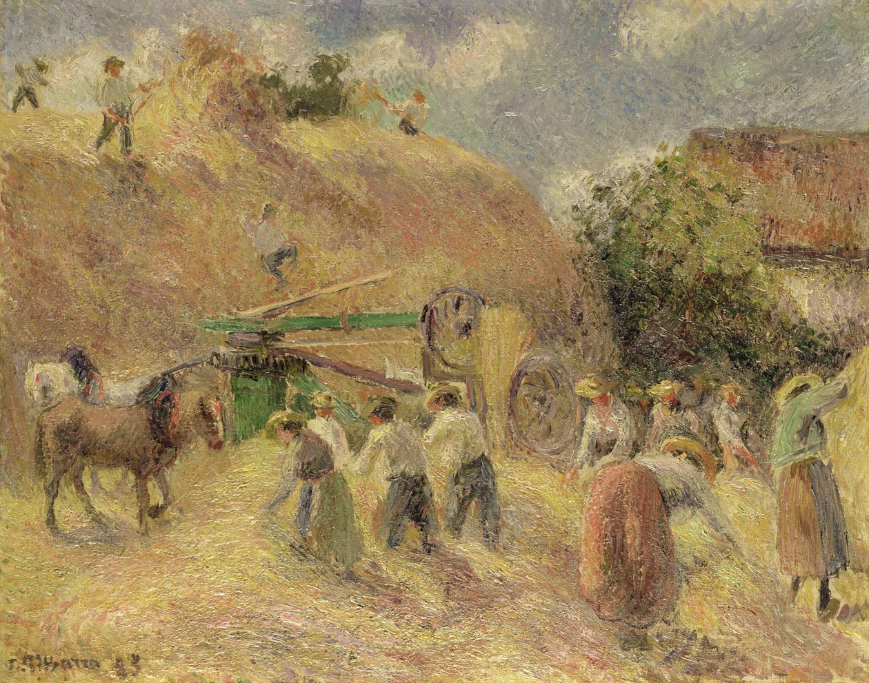 Sklizeň, 1883 od Camille Jacob Pissarro