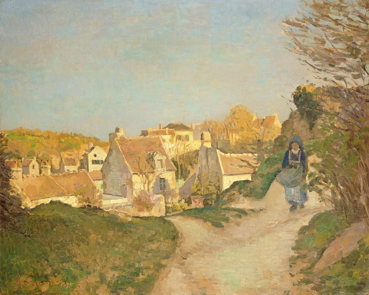 Kopec v Jallais, Pontoise, 1875 od Camille Jacob Pissarro