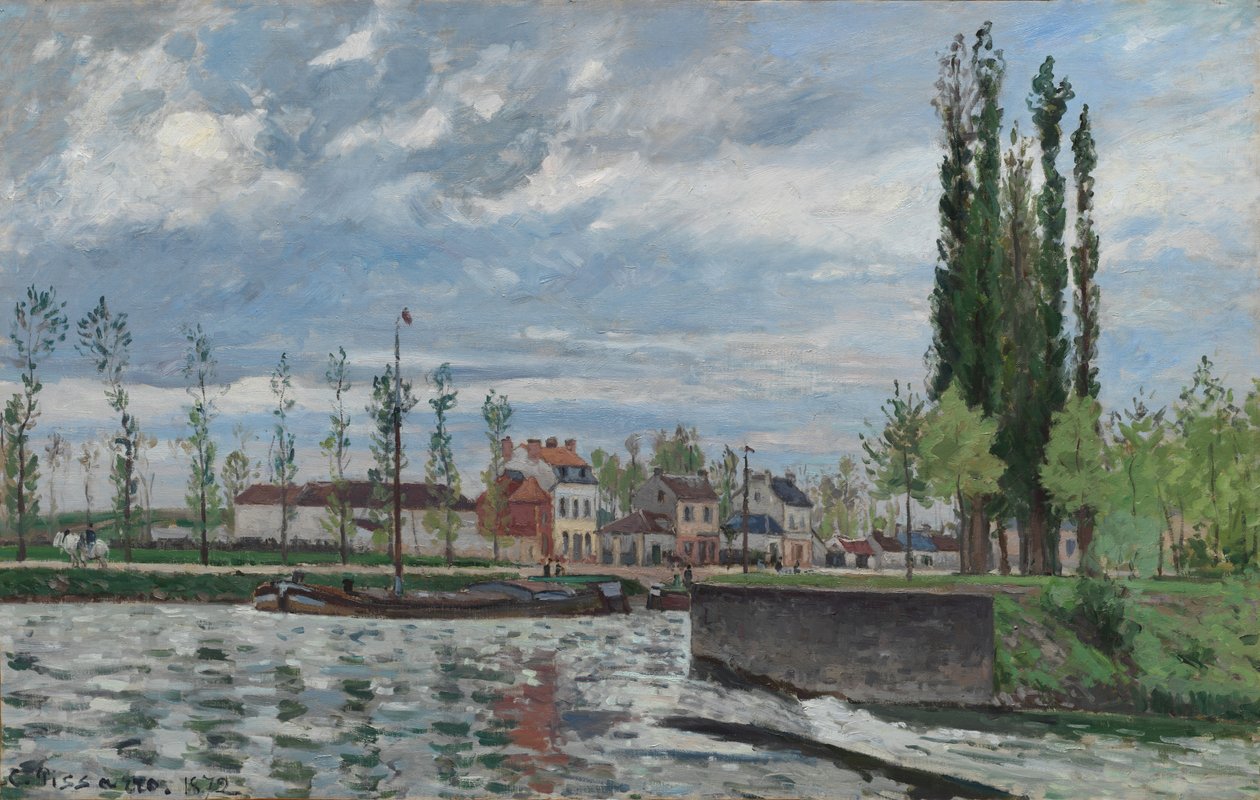 Zámek v Pontoise, 1872. od Camille Jacob Pissarro