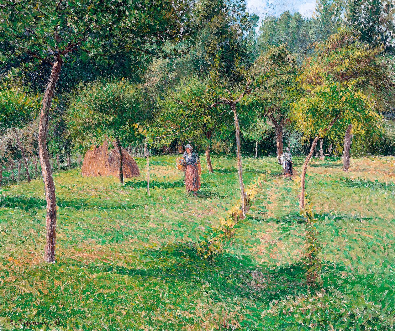 Orchard v Éragny, 1896 od Camille Jacob Pissarro