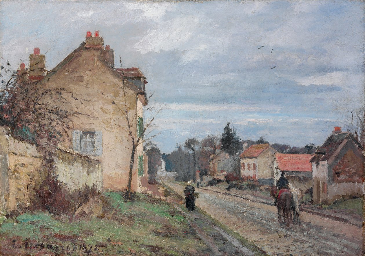 Cesta do Louveciennes; Cesta do Louveciennes, 1872 od Camille Jacob Pissarro