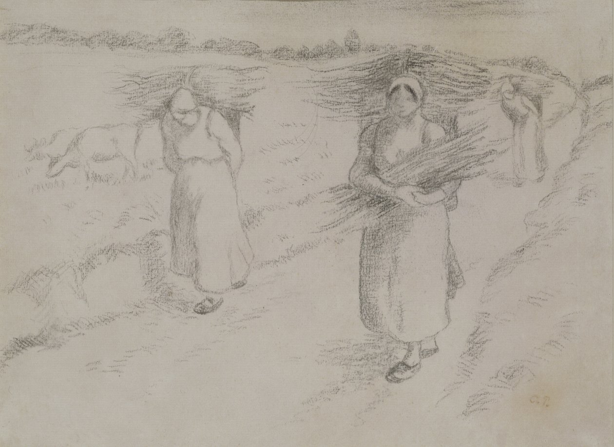 The Twig Gatherers, noin 1896 od Camille Jacob Pissarro