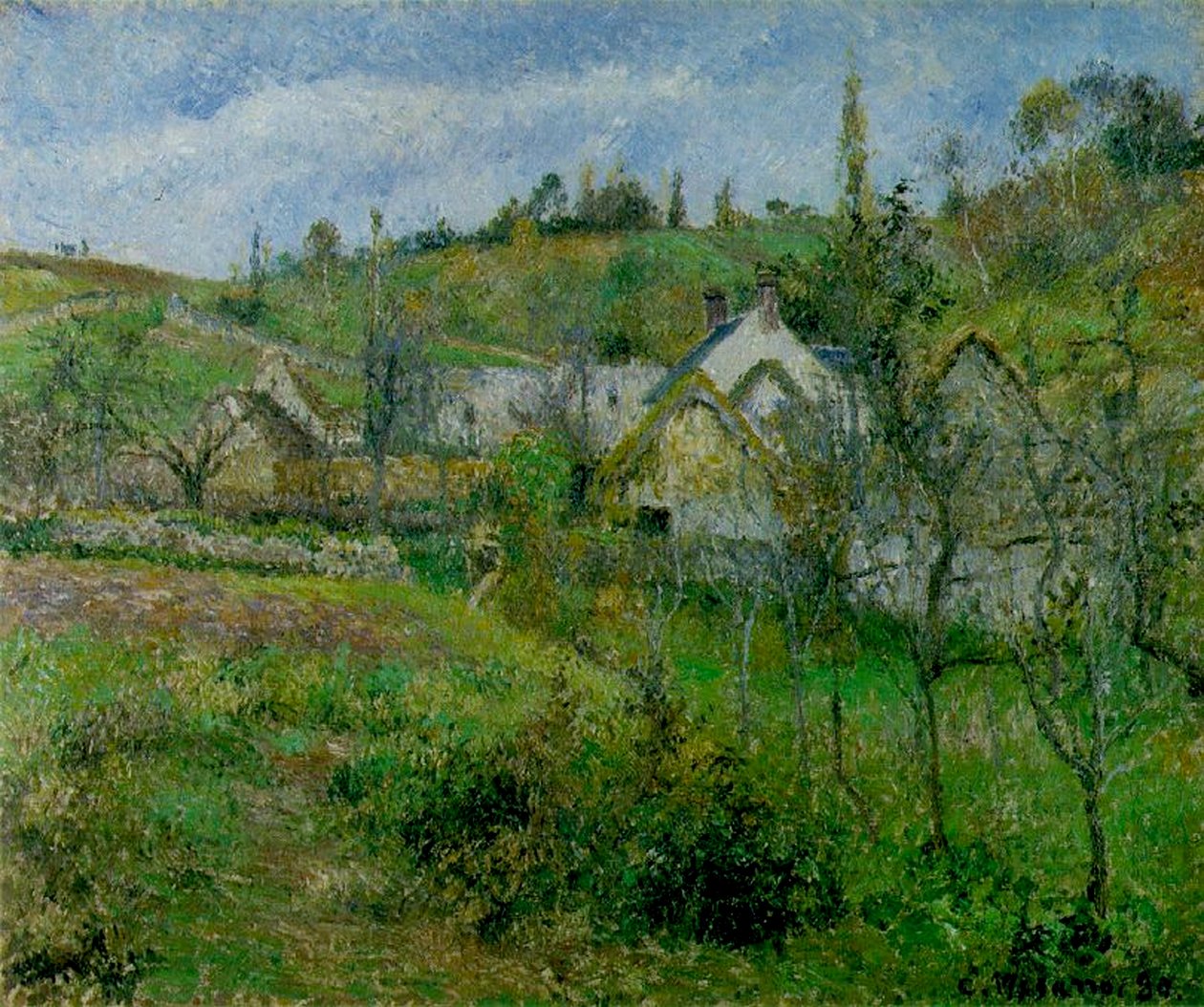 Valhermeil, poblíž Pontoise, 1880 od Camille Jacob Pissarro